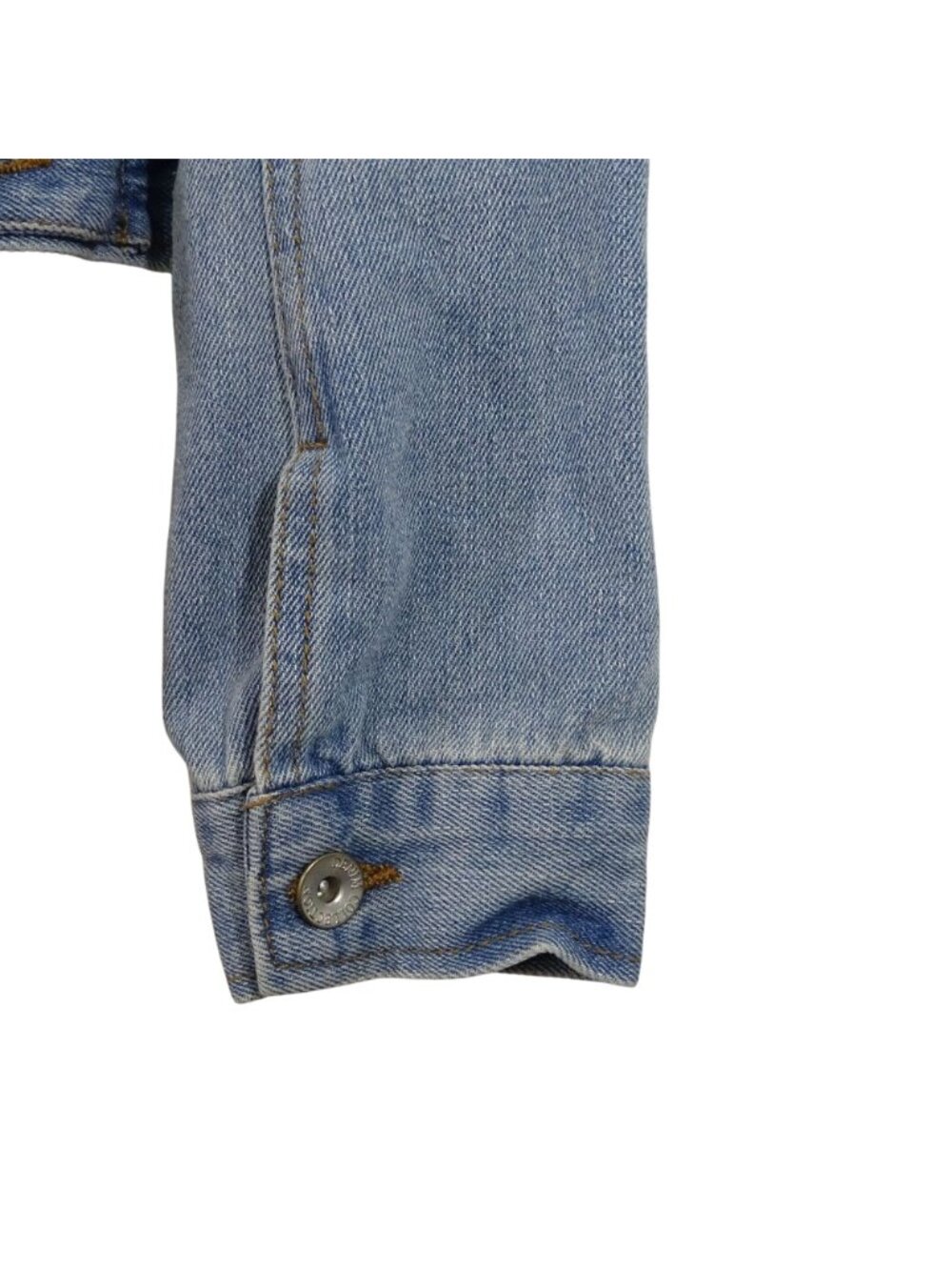 Ci Sono Distressed Ripped Denim Jacket Women Size M Blue Light Wash Long Sleeve - Picture 4 of 8